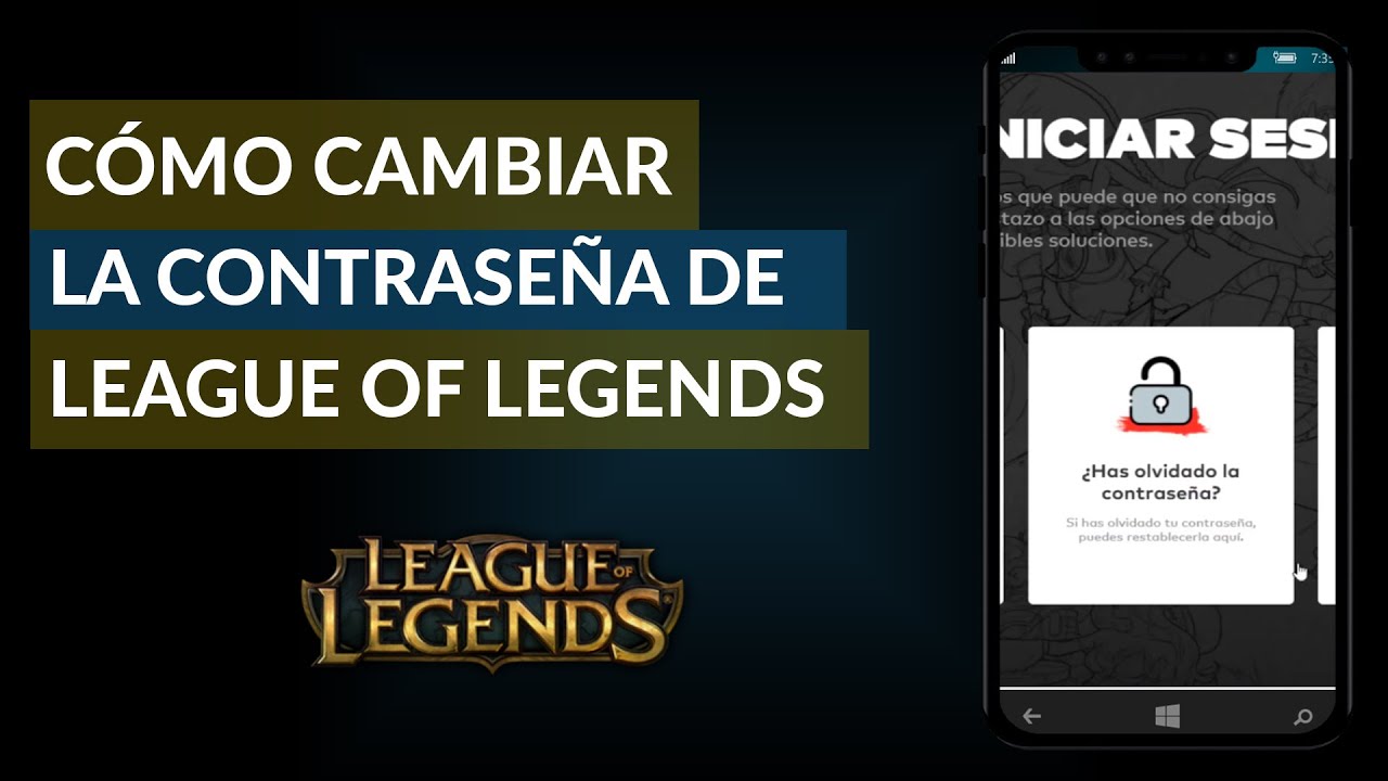 league of legends cambiar contraseaa lol